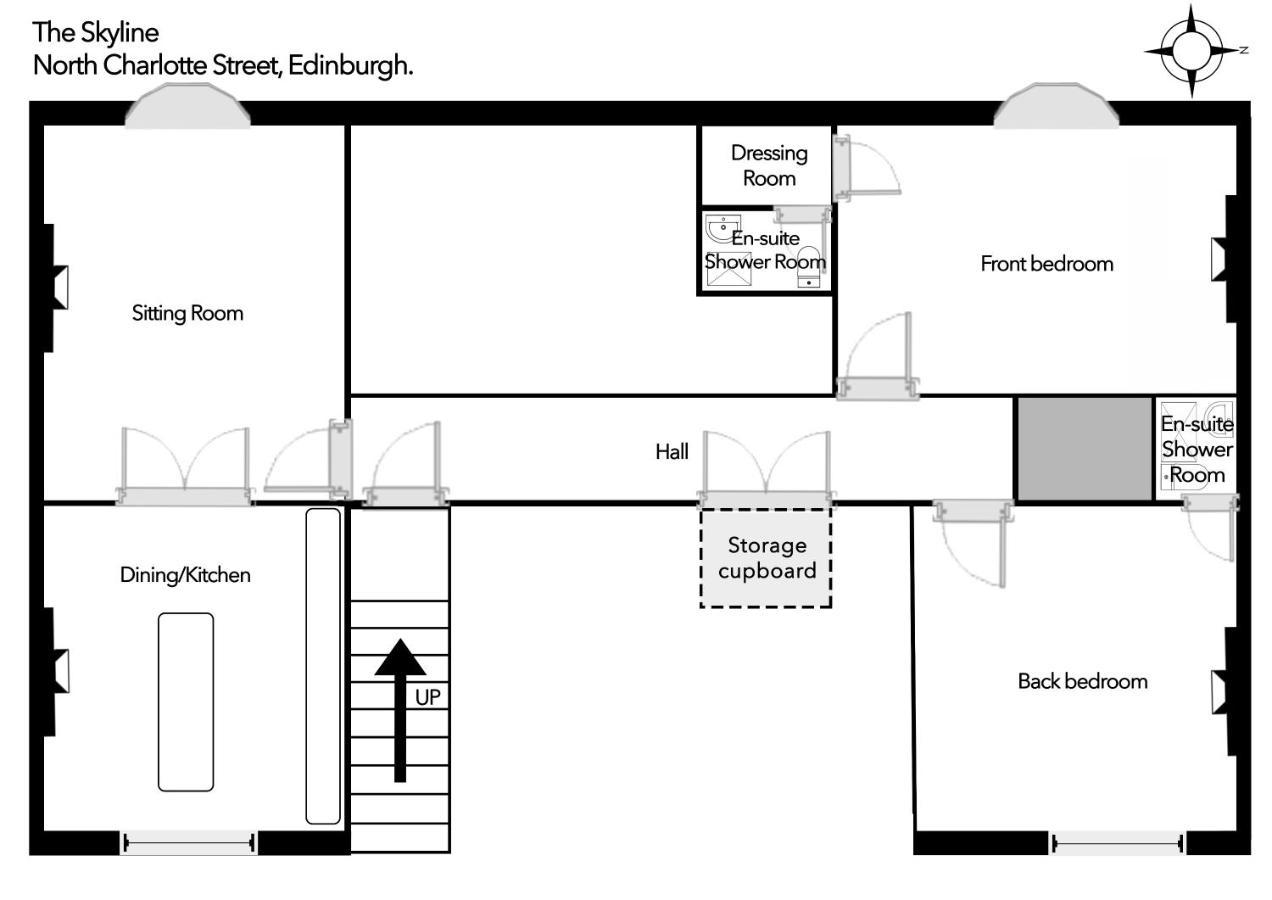 The Skyline - The Edinburgh Address Apartman Kültér fotó